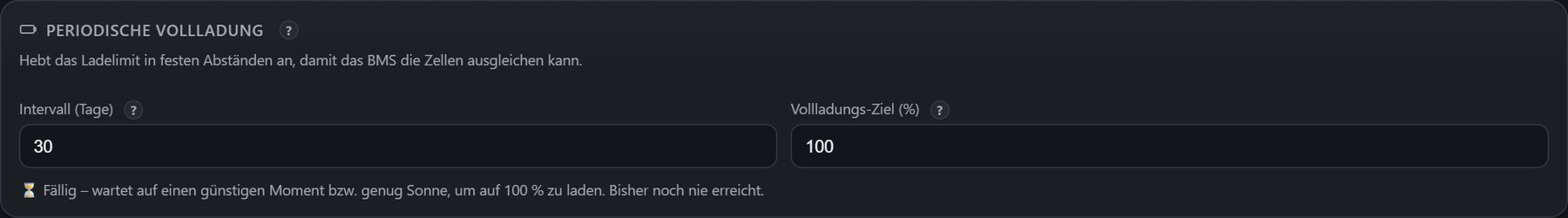 Periodische Vollladung
