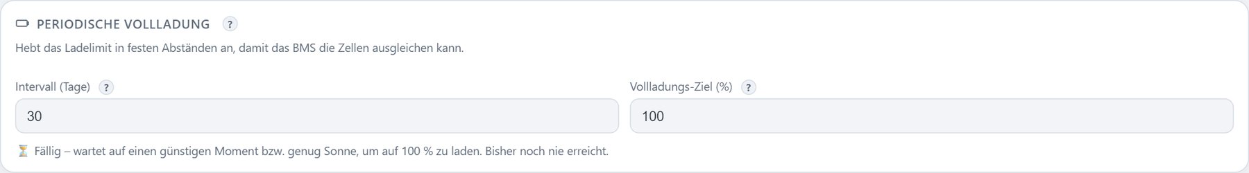 Periodische Vollladung